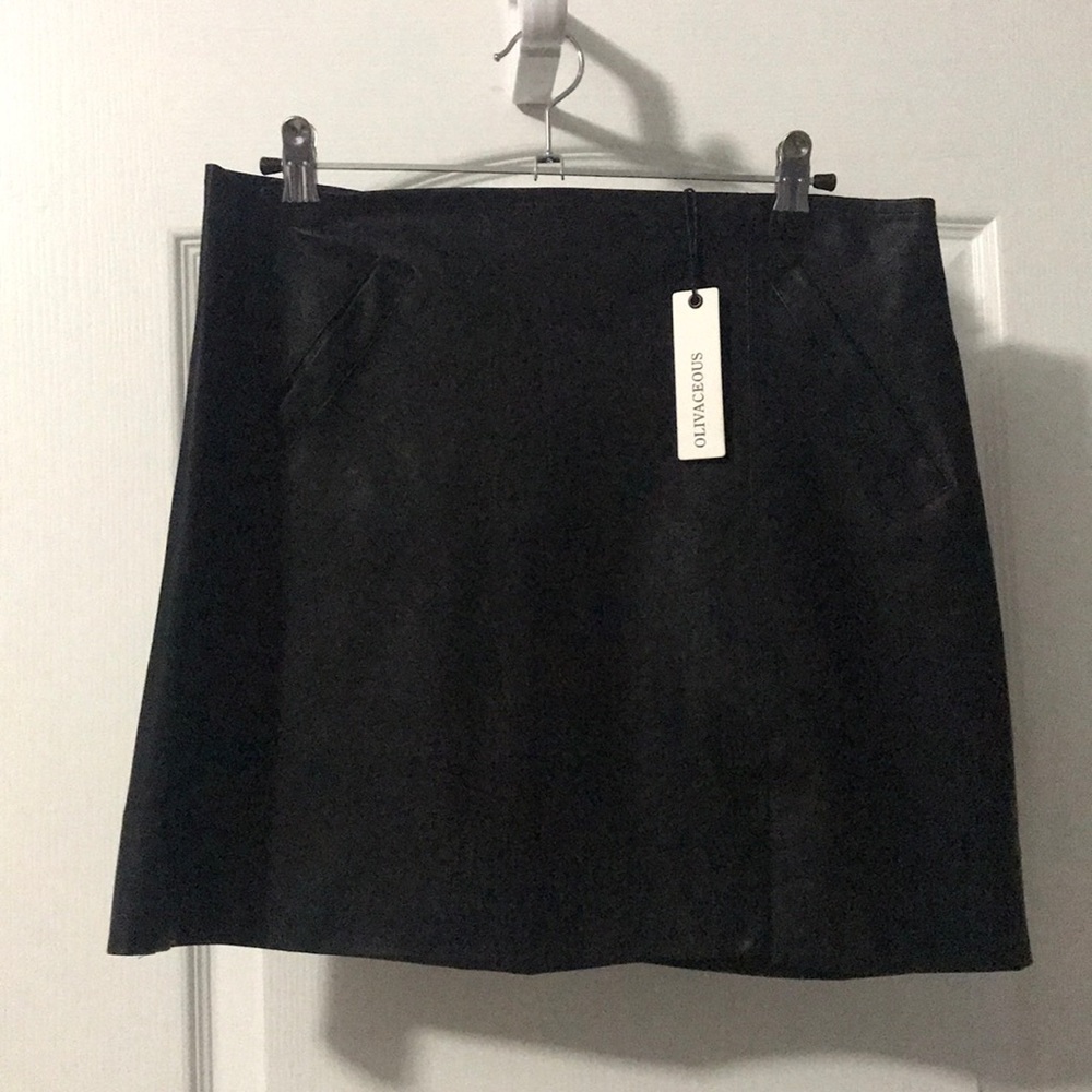 Black Leather Skirt
